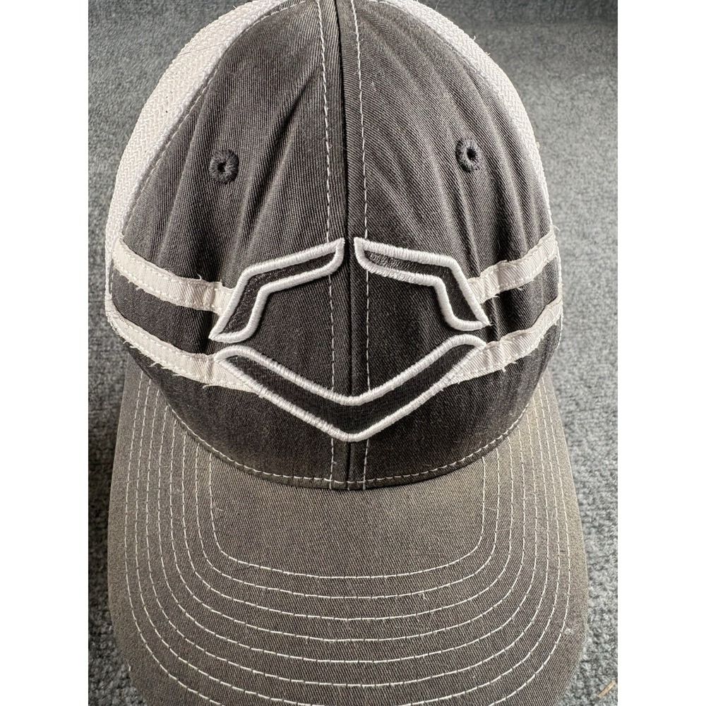 EvoShield FlexFit Baseball Hat L/XL Gray White Athletic Training‎ Cap Streetwear